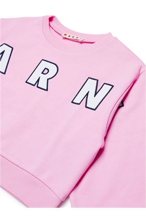 pink cotton sweatshirt MARNI KIDS | M01193M00RE0M345